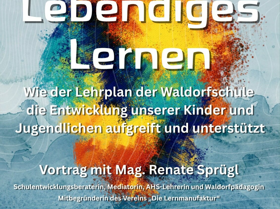 Plakat zum Vortrag von Renate Sprügl